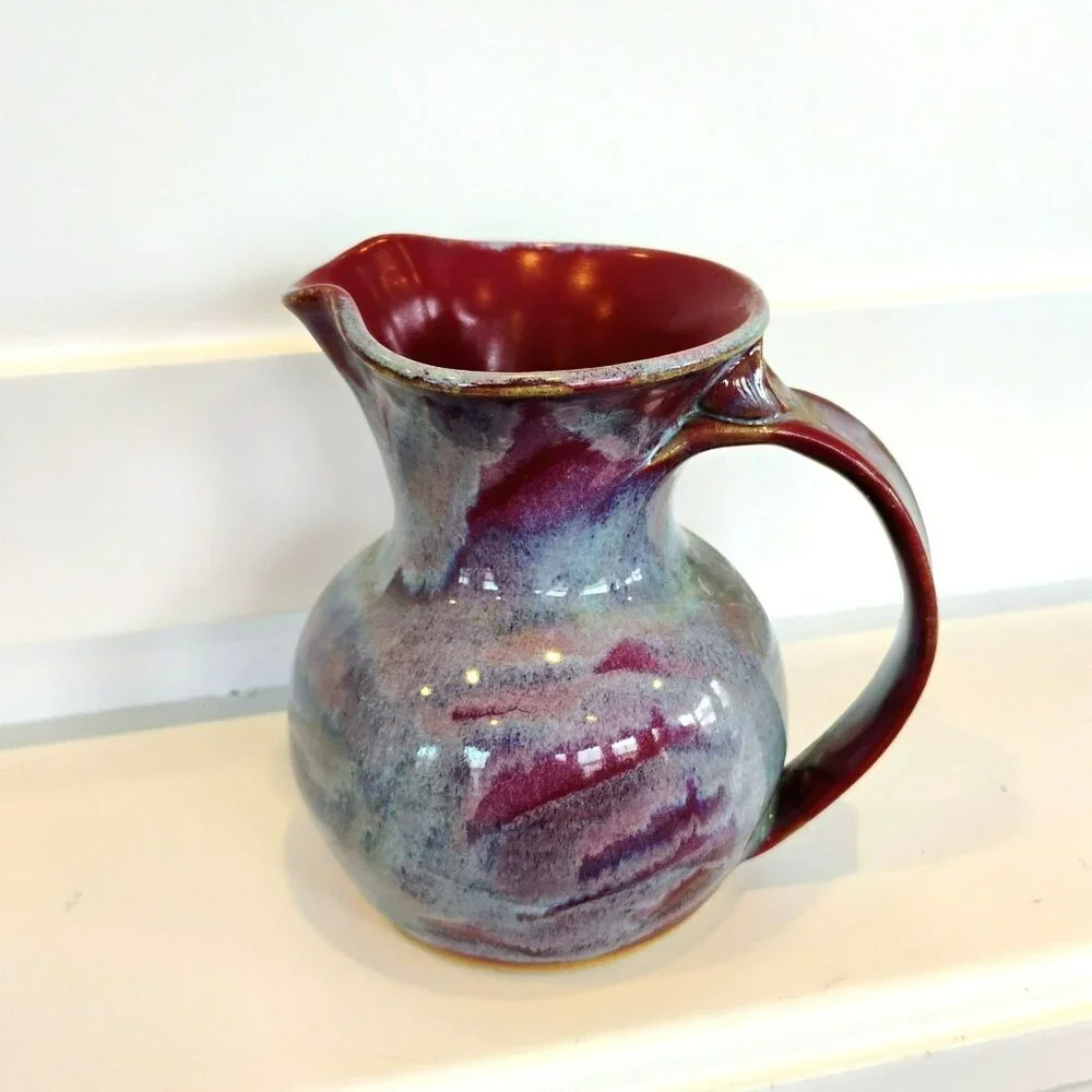 John Coburn Tennessee Art Pottery Pitcher Handcrafted Ceramic Creamer JRC 1991